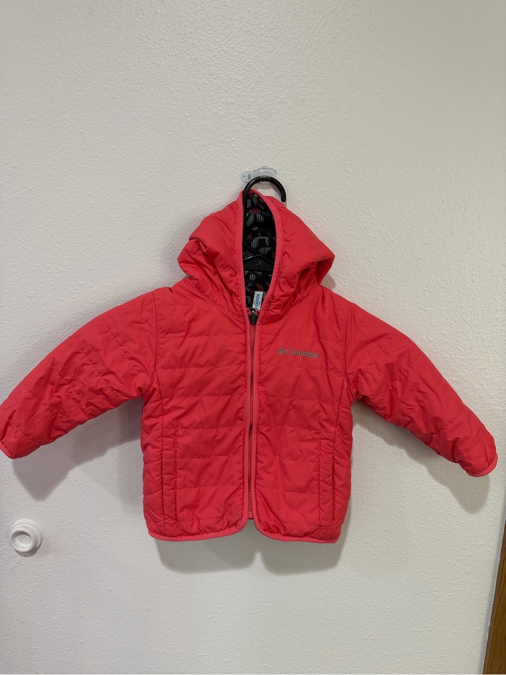 Columbia Kids Hooded Puffer Jacket - Bright Red